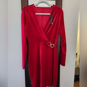 Maureen Tahari Velvet Dress